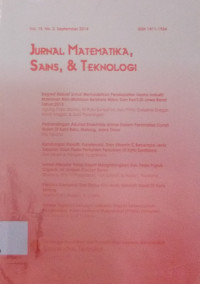 Jurnal Matematika,Sains,& TeknologiVol.15,No.1, Maret 2014