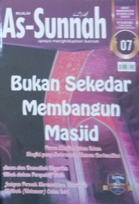 Majalah as-sunnah : bukan sekedar membangun masjid edisi 7 muharram 1437 november 2015