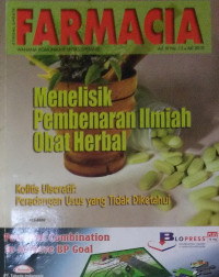 Farmacia = menelistik pembenaran ilmiah obat herbal