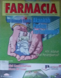 Farmacia = uu rumah sakit: akankah pasien terlindung ? Vol.IX No.4 November 2009