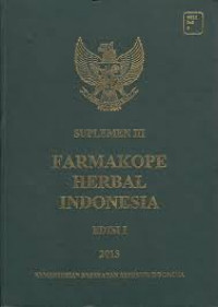 Farmakope Herbal Indonesia Suplemen II Edisi I Tahun 2013