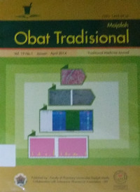 Majalah Obat Tradisional Indonesia Vol.19 No.1  Januari - April 2014