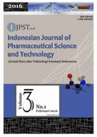 Jurnal Ilmu dan Teknologi Farmasi Indonesia : Indonesian of Pharmaceutical Science and Tecnology vol 2 no 3