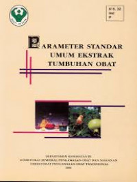 Parameter Standar Umum Ekstrak Tumbuhan Obat