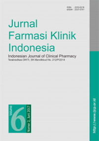 Jurnal Farmasi Klinik Indonesia Volume 6, Nomor 2, Juni 2017